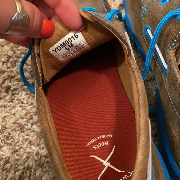 Twisted X bomber neon blue shoes - Picture 5 of 5